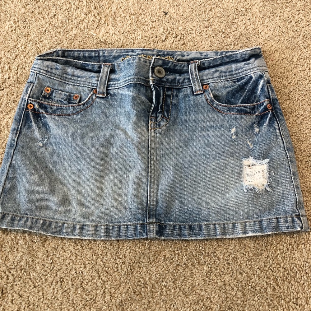 American eagle jean skirt